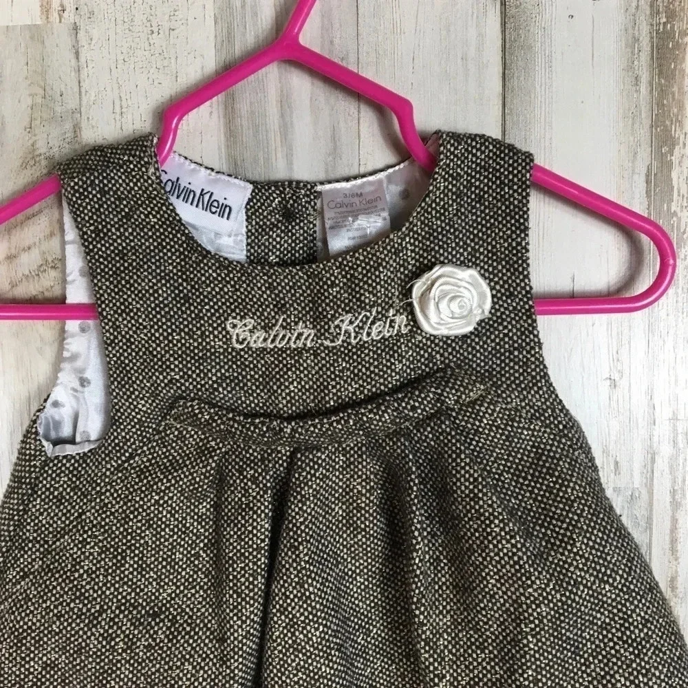 Calvin Klein Embroidered Sleeveless 3m Baby Girls